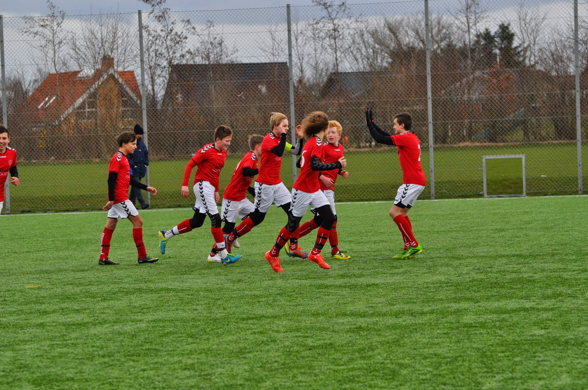 Kampen blev lukket med scoringen til 2-0